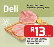 PnP Cooked Country, Gypsey, Pepper Or Hickory Ham- Per 100g