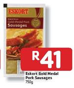 Eskort Gold Medal Pork Sausages - 750g