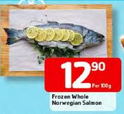 Frozen Whole Norwegian Salmon-Per 100g