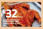  Uncooked Marinated Chicken Flattie-Per Kg