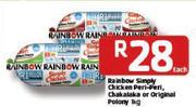 Rainbow Simply Chicken Peri-Peri, Chakalaka Or Original Polony-1kg Each
