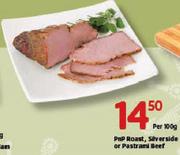 PnP Roast, Silverside Or Pastrami Beef-Per 100g