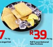 PnP Frozen Battered Hake Portions-Per Kg