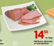 PnP Roast, Silverside Or Pastrami Beef-100g