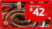 Ultimate Braaimaster Boerewors-Per Kg