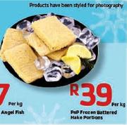 Pnp Frozen Battered Hake Portions- Per Kg