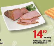 Pnp Roast, Silverside Or Pastrami Beef - 100g