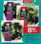 Fresh Mark Salad Mixed Leaf Asian Mixed Leaf Baby Lettuce-Per Pack