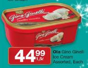 Ola Gino Ginelli Ice Cream-1.5L