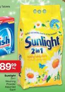 Sunlight 2 In 1 Washing Powder Assorted-5kg