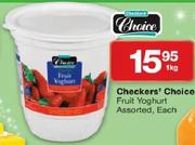 Checkers Choice Fruit Yoghurt-1Kg