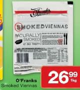 O'Franks Smoked Viennas-1Kg