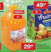 Darling 100% Vrugtesapmengsel Verskeidenheid-4L