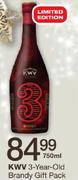 KWV 3-Year-Old Brandy Gift Pack-750ml