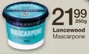 Lancewood Mascarpone-250gm