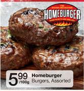Homeburger Assorted-100g