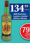 J&B Exclusive Lumino Limited Edition Whisky-750ml
