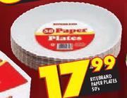 Ritebrand Paper Plates-50's