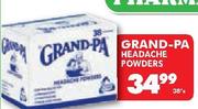 Grand Pa Headache Powders-38's pack