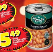 Rhodes Baked Beans In Tomato Sauce-410g