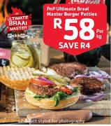 Pnp Ultimate Braai Master Burgers Patties-Per Kg