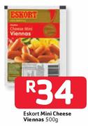 Eskort Mini Cheese Viennas-500g