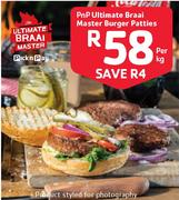PnP Ultimate Braai Master Burger Patties- Per Kg