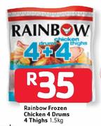  Rainbow Frozen Chicken 4 Drums 4 Thighs- 1.5kg