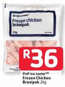 PnP No Name Frozen Chicken Braaipak-2kg