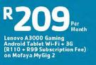 Lenovo A3000 Gaming Android Tablet Wi-Fi + 3G