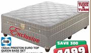 Sealy Preston Euro Top Queen Base Set-152cm