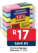You Save Sponge Scourers-12 Pack