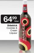 Sidekick Cookies & Cream Liqueur-750ml