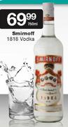 Smirnoff 1818 Vodka-750ml