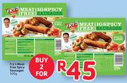 Fry's Meat Free Spicy Sausages-2x500G