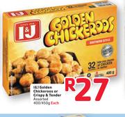 I&J Golden Chickeroos Or Crispy & Tender Assorted- 400/450g