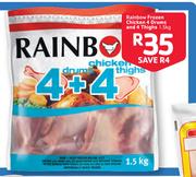 Rainbow Frozen Chicken 4 Drums And 4 Thighs -1.5Kg