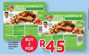 Fry's Meat Free Spicy Sausages -2 x 500g