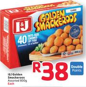 I&J Golden Smackeroos Assorted - 800g 