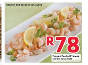 Frozen Peeled Prawns-60/80 800g Nett