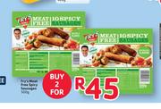 Fry's Meat Free Spicy Sausages-2 x 500g