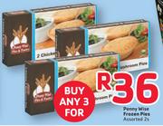 Penny Wise Frozen Pies Assorted-3 x 2's