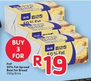 PnP 50% Fat Spread Best For Bread-3 x 500g Brick
