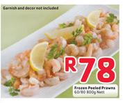 Frozen Peeled Prawns-60/80 800g Nett