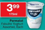 Parmalat Fabulite Yoghurt Assorted-175Ml