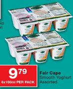 Fair Cape Smooth Yoghurt-6x100Ml Per Pack