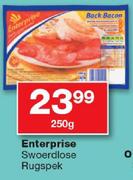 Enterprise Swoerdlose Rugspek-250G