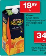 Clover Krush 100% Vrugtesapmengsel Verskeidenheid-2L