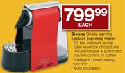 Sienna Single-Serving Capsule Espresso Maker Each