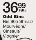 Odd Bins Bin 905 Shiraz/Mourvedre/Cinsault/Viognier-750ml